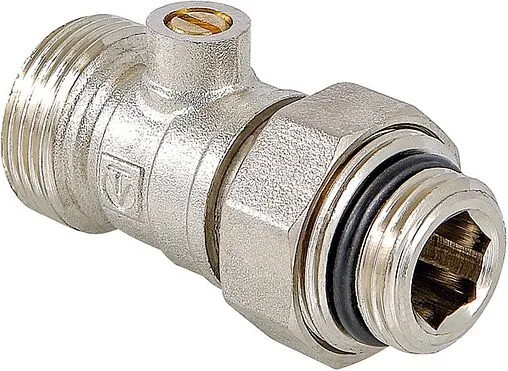 Вентиль для нижнего подключения запорный прямой ¾"ек x ¾"ек (½"н) Valtec VT.345R.N.05
