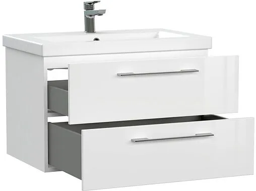 Тумба-умывальник подвесная Cersanit Lara 70 белый 64135+