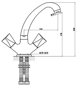 Смеситель для кухни Gross Aqua Trio хром 6015029C-B03 Смеситель для кухни Gross Aqua Trio хром 6015029C-B03, 2