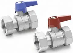 Комплект прямых шаровых кранов с накидной гайкой 1"в x 1"нг Wester 0-33-0100 Комплект прямых шаровых кранов с накидной гайкой 1"в x 1"нг Wester 0-33-0100