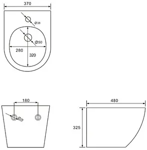 Биде подвесное Comforty  белый 103-1B, 2
