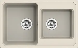 Мойка кухонная Ewigstein Elegant E-R80D бежевый Мойка кухонная Ewigstein Elegant E-R80D бежевый, 3