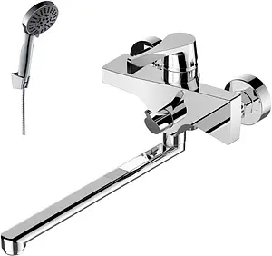 Смеситель для ванны с длинным изливом Rossinka хром RS34-32, 1