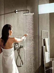 Термостат для 2 потребителей Hansgrohe Ecostat S шлифованный чёрный хром 15758340, 3