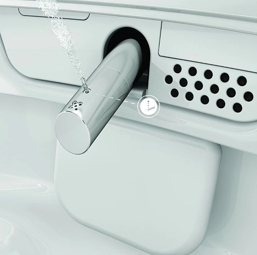 Умный унитаз-биде подвесной безободковый VitrA V-Care Prime Rim-Ex белый 7231B403-6216