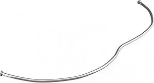 Карниз для ванны Aquanet Maldiva 150x90 хром 00175656, 1