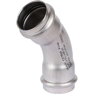 Уголок пресс двухраструбный 35мм угол 45° Sanha NiroSan 9041 6904135, 1