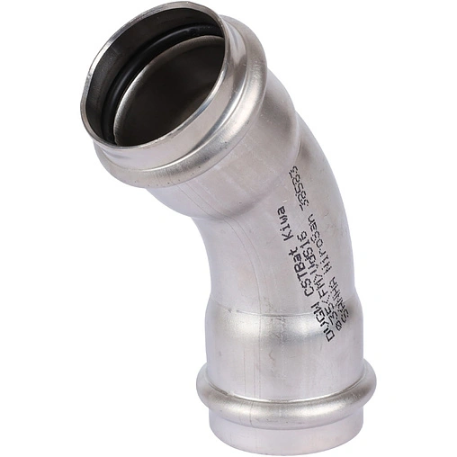 Уголок пресс двухраструбный 42мм угол 45° Sanha NiroSan 9041 6904142