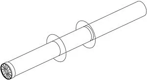 Коаксиальная труба Ø 80мм L=900мм с наконечником Protherm 3003200572, 1