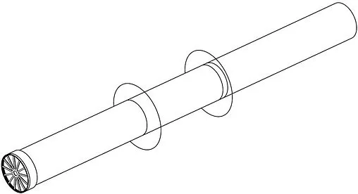 Коаксиальная труба Ø 80мм L=900мм с наконечником Protherm 3003200572