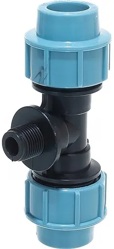 Тройник компрессионный переходной 25мм x ½&quot;н x 25мм Unipump 37823