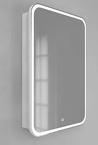 Шкаф-зеркало Jorno Modul 50 белый Mol.03.50/P/W/JR, 4