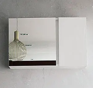 Шкаф-зеркало BelBagno Luce 80 белый BB800PAC/BL, 1