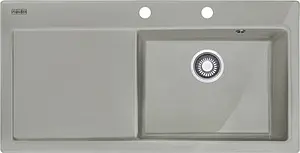 Мойка кухонная Franke Mythos MTK 611-100 R жемчужный серый 124.0380.245 Мойка кухонная Franke Mythos MTK 611-100 R жемчужный серый 124.0380.245, 1