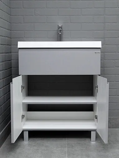 Тумба под умывальник напольный Домино Graffo 70 светло-серый DGr2414T