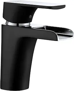 Смеситель для раковины D&K Berlin Technische чёрный/хром DA1432815, 1