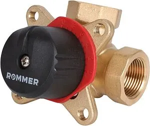 Трехходовой смесительный клапан ¾" Kvs 6.3 Rommer RVM-0003-006320 Трехходовой смесительный клапан ¾" Kvs 6.3 Rommer RVM-0003-006320, 1