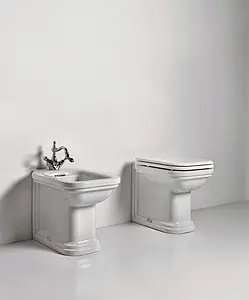 Унитаз приставной Kerasan Waldorf белый 411801 Унитаз приставной Kerasan Waldorf белый 411801, 3