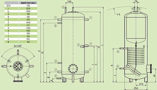 Буферная емкость Drazice NADO 750/140 v2 121680391