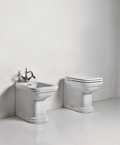 Унитаз приставной Kerasan Waldorf белый 411801