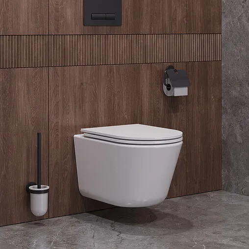 Унитаз подвесной безободковый Cezares Liner Tornado белый CZR-3808-53-TH-TOR/SC