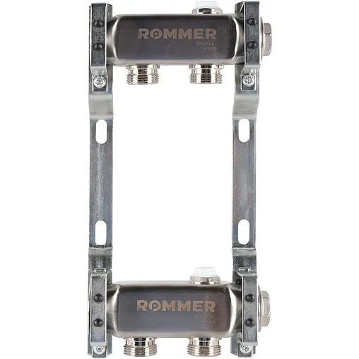 Группа коллекторная распределительная 2 отвода 1&quot;в/в x ¾&quot;ек Rommer RMS-4401-000002