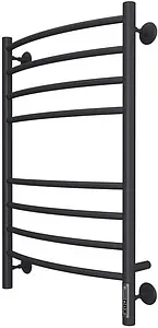 Полотенцесушитель электрический лесенка Terminus Классик П8 500х800 электро quick touch КС 9005 черный матовый 4670078527608, 1