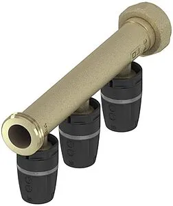 Коллектор распределительный проходной 3 отвода ¾"нг/н x 16мм TECElogo 8730017 Коллектор распределительный проходной 3 отвода ¾"нг/н x 16мм TECElogo 8730017, 1