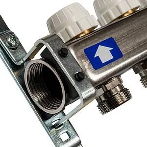 Группа коллекторная с расходомерами 4 отвода 1&quot;в/в x ¾&quot;ек Stout SMS-0927-000004, 5