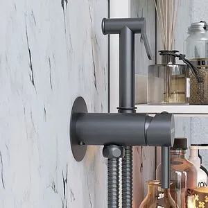 Гигиенический душ со смесителем Damixa Option чёрный матовый 217000000, 4