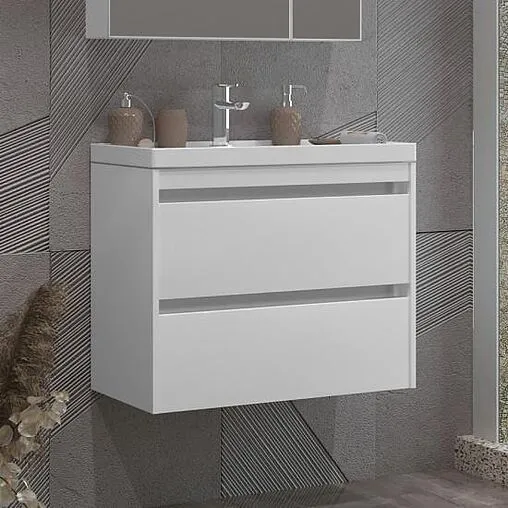 Тумба-умывальник подвесной Opadiris Фреш 70 белый 00-00007086+031100-u