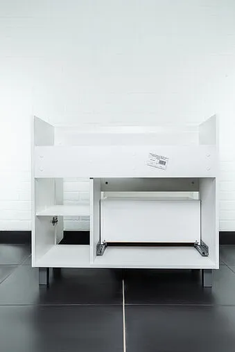 Тумба-умывальник напольная Домино Cube 90 белый DC5005T+4627173210126