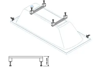 Ножки для ванны Cezares LEG-KIT-150, 2