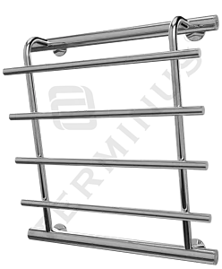 Полотенцесушитель водяной лесенка Terminus Каскад П4 500х500 полированная сталь 4620768885556, 2