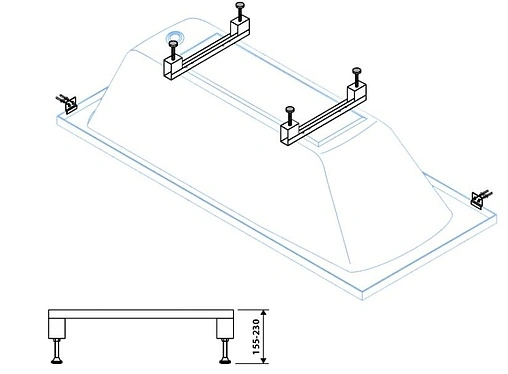 Ножки для ванны Cezares LEG-KIT-150