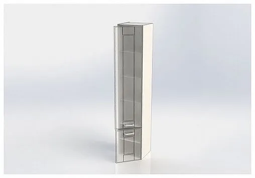 Шкаф-пенал Aquanet Рондо 35 R белый 00189160