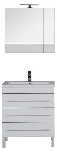 Шкаф-зеркало Aquanet Верона 75 L белый 00175381