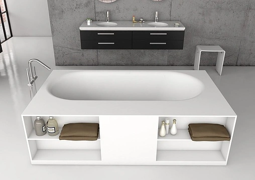 Ванна отдельностоящая из искусственного камня Riho Burgos 180x102 белый BS4200500000000