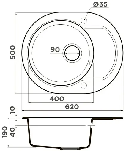 Мойка кухонная Omoikiri Manmaru 62-BE ваниль 4993349