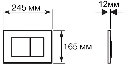 Клавиша смыва для унитаза Aquatek KDI-0000009 белый глянцевый Клавиша смыва для унитаза Aquatek KDI-0000009 белый глянцевый