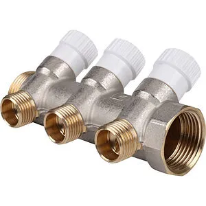 Коллектор регулирующий проходной 3 отвода 1&quot;в/н x ½&quot;к Stout SMB 6851 011203, 1