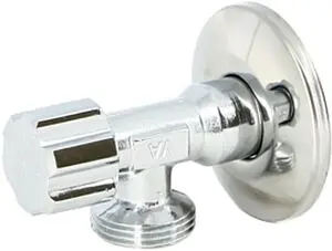 Вентиль регулирующий угловой для бытовой техники ½"н x ¾"н хром Uni-fitt 187A2300 Вентиль регулирующий угловой для бытовой техники ½"н x ¾"н хром Uni-fitt 187A2300, 2