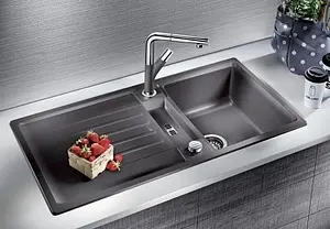 Смеситель для кухни с выдвижным изливом Blanco Yovis-S тёмная скала 518807 Смеситель для кухни с выдвижным изливом Blanco Yovis-S тёмная скала 518807, 2