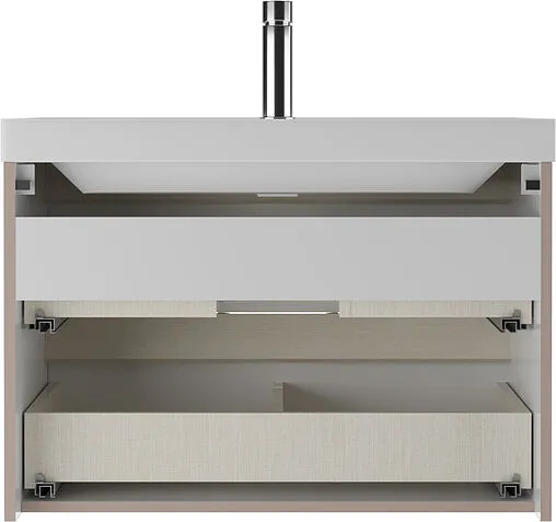 Тумба-умывальник подвесная Домино Dune 80 латте DD2509T+4627173210188