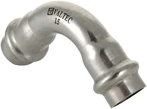Уголок пресс двухраструбный 15мм угол 90° Valtec VT.INOX-PRESS VTi.951.I.001515, 1