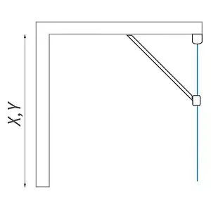Боковая стенка 1000мм прозрачное стекло Roltechnik Lega Lift Line LZB/1000 228-1000000-00-02, 5