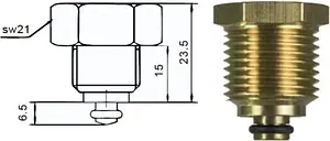Термоманометр радиальный TIM 63мм 6 бар 120°С ½&quot; Y-63-6, 3