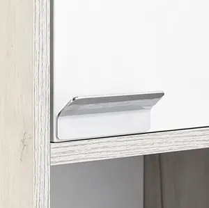 Тумба под умывальник подвесная Aquaton Флай 80 белый/дуб крафт 1A237401FAX10, 5