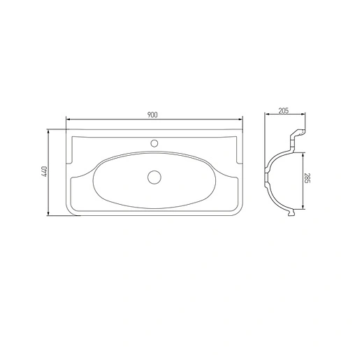Раковина Aquaton Венеция 90 белый 1A707131VN010