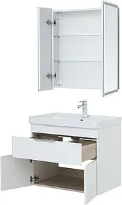 Тумба-умывальник Aquanet Ирис new 70 белый глянец 00310149+ Тумба-умывальник Aquanet Ирис new 70 белый глянец 00310149+, 4